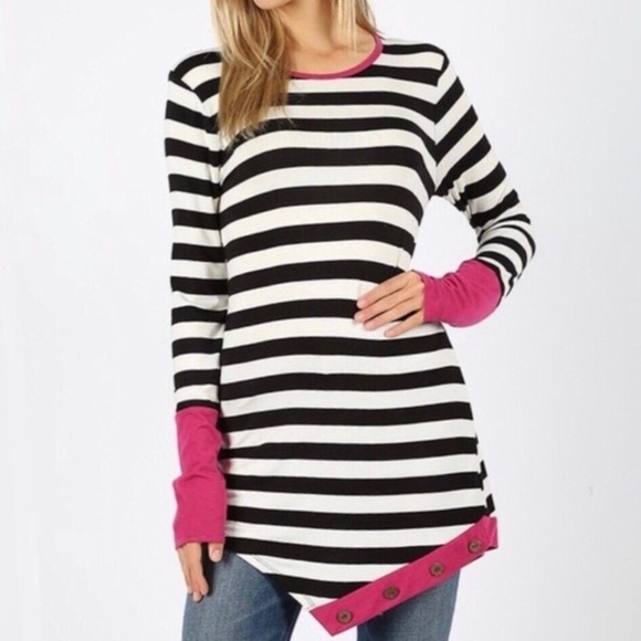 Tops - Contrasting TUNIC top